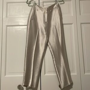 🪩TopShop Silver Metallic High Waisted Pants